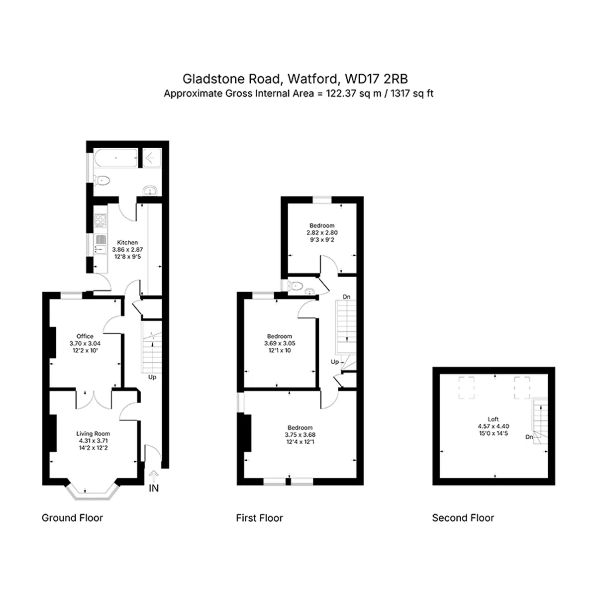 Matterport Tour Data Converted to Clean Floor Plan — after
